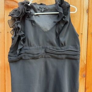 Daisy Fuentes Black Sleeveless chiffon blouse